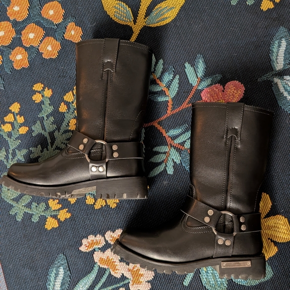 Dream Apparel Shoes - Black Harness Boots